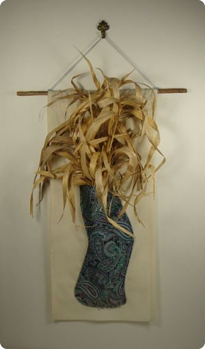 WALL VASE DRIED GRASSRD300